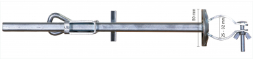 Schneider Balkonklammer für Schirmmasten 25-32mm, Stahl galvanisch verzinkt